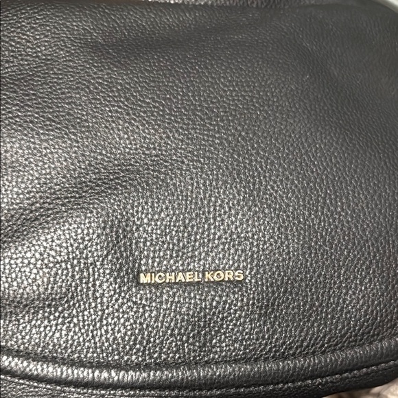NWOT Michael Kors Black Leather Hobo Bag - Picture 5 of 8